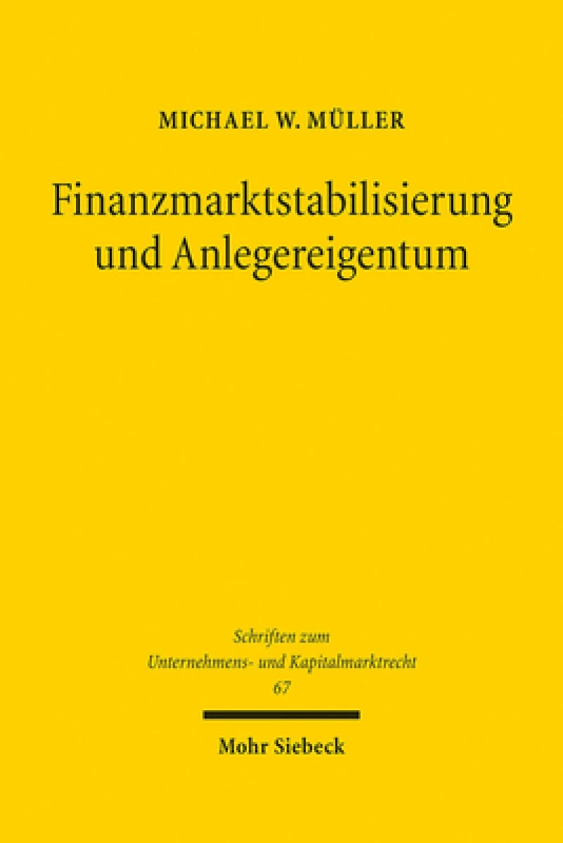 Finanzmarktstabilisierung und Anlegereigentum