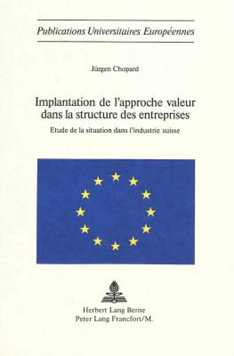 Implantation de l'approche valeur dans la structure des entreprises