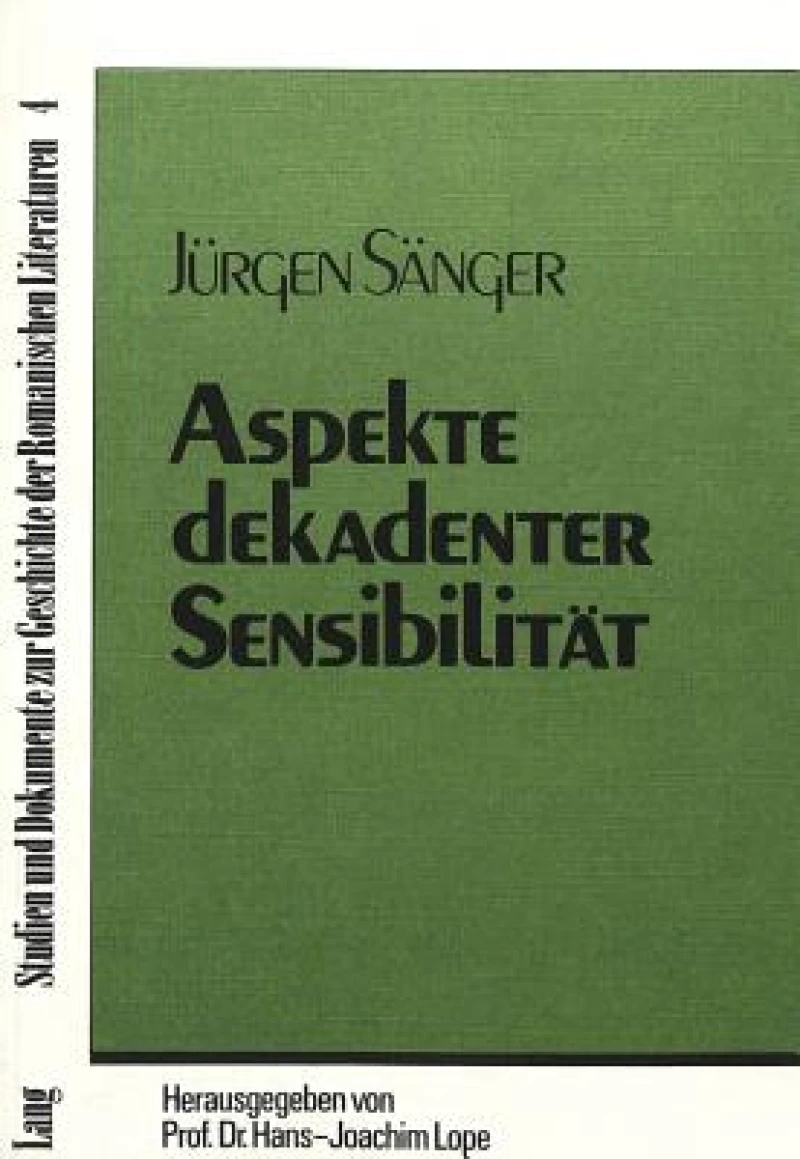 Aspekte dekadenter Sensibilitaet