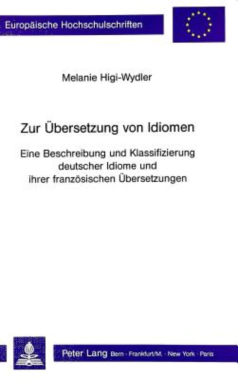 Zur Uebersetzung von Idiomen