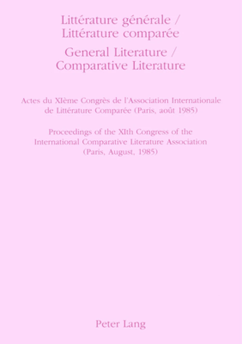 General Literature, Comparative Literature