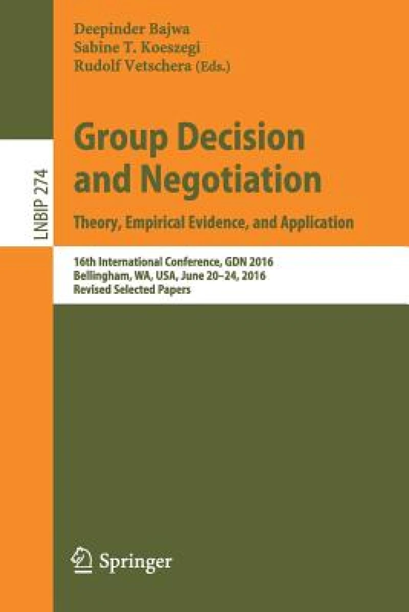 Group Decision and Negotiation