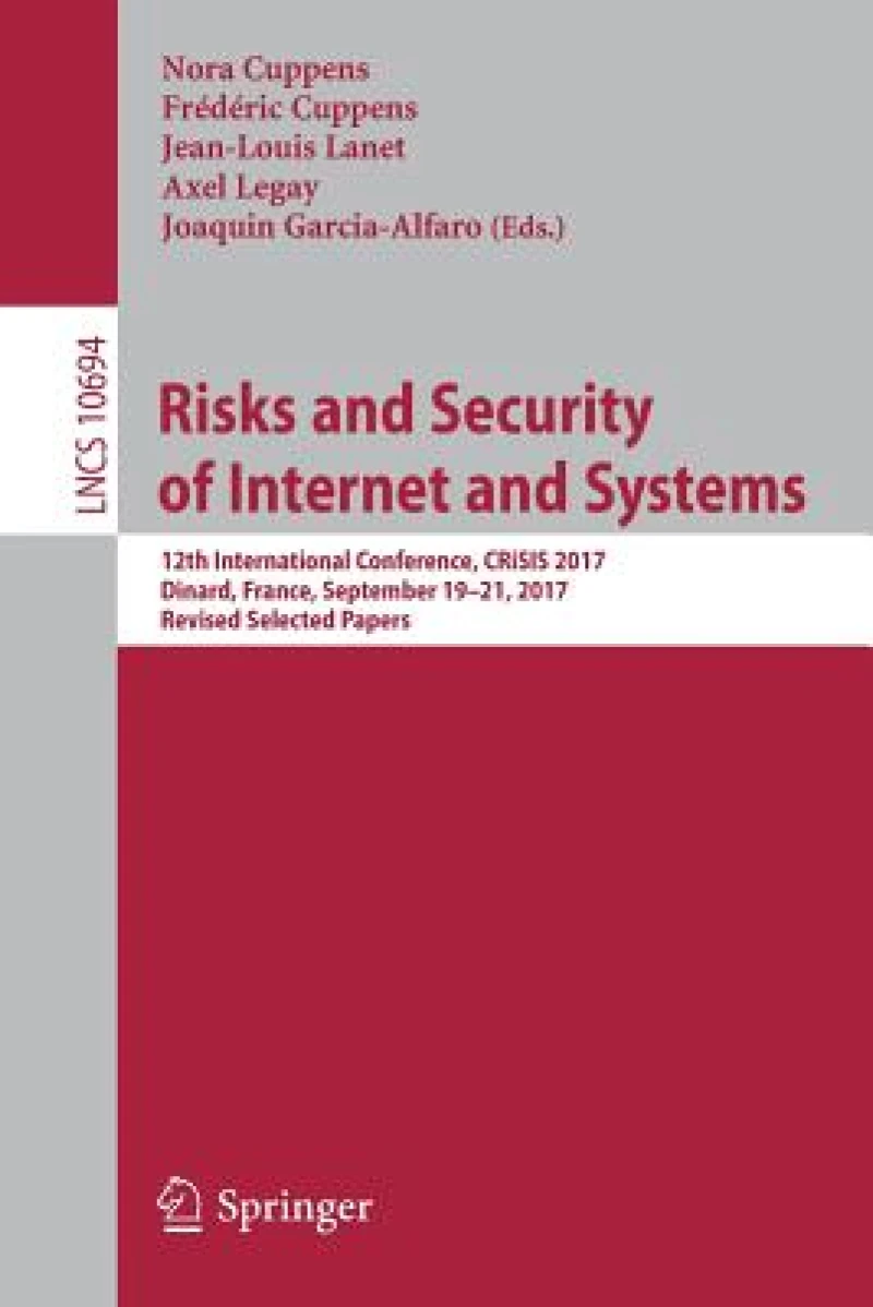 Risks and Security of Internet and Systems