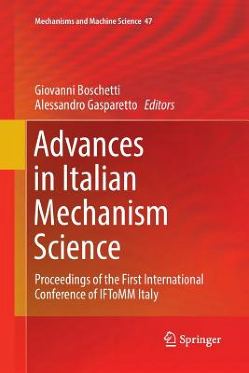 Advances in Italian Mechanism Science