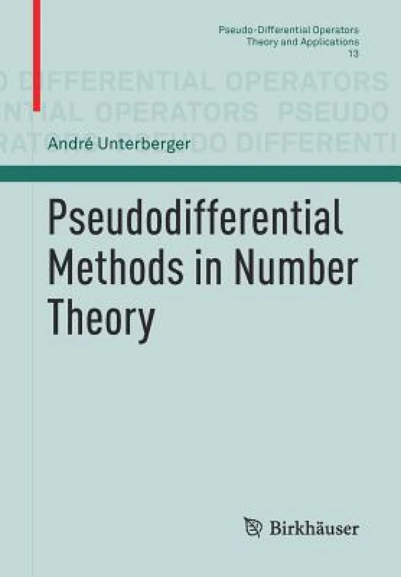 Pseudodifferential Methods in Number Theory