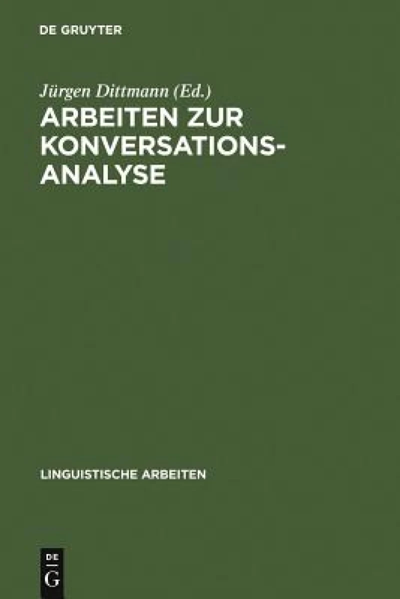 Arbeiten zur Konversationsanalyse