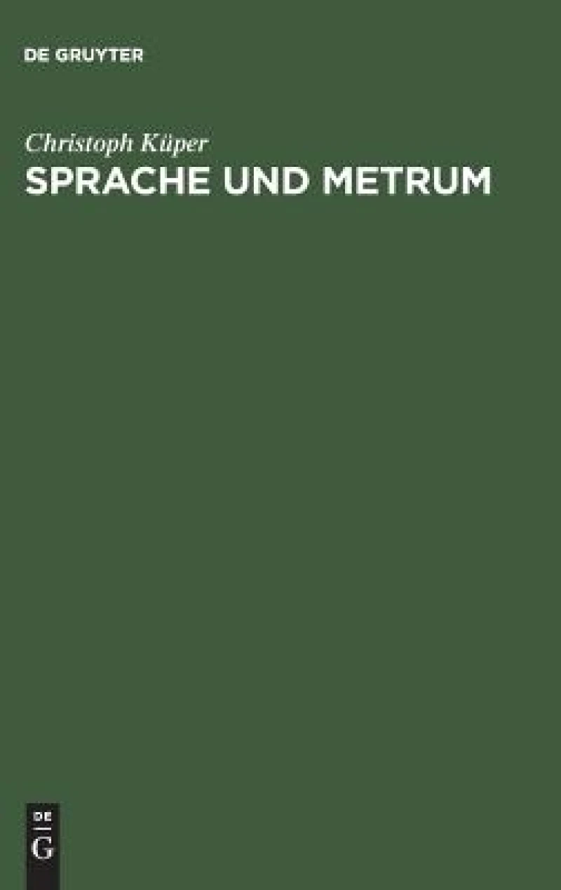 Sprache Und Metrum