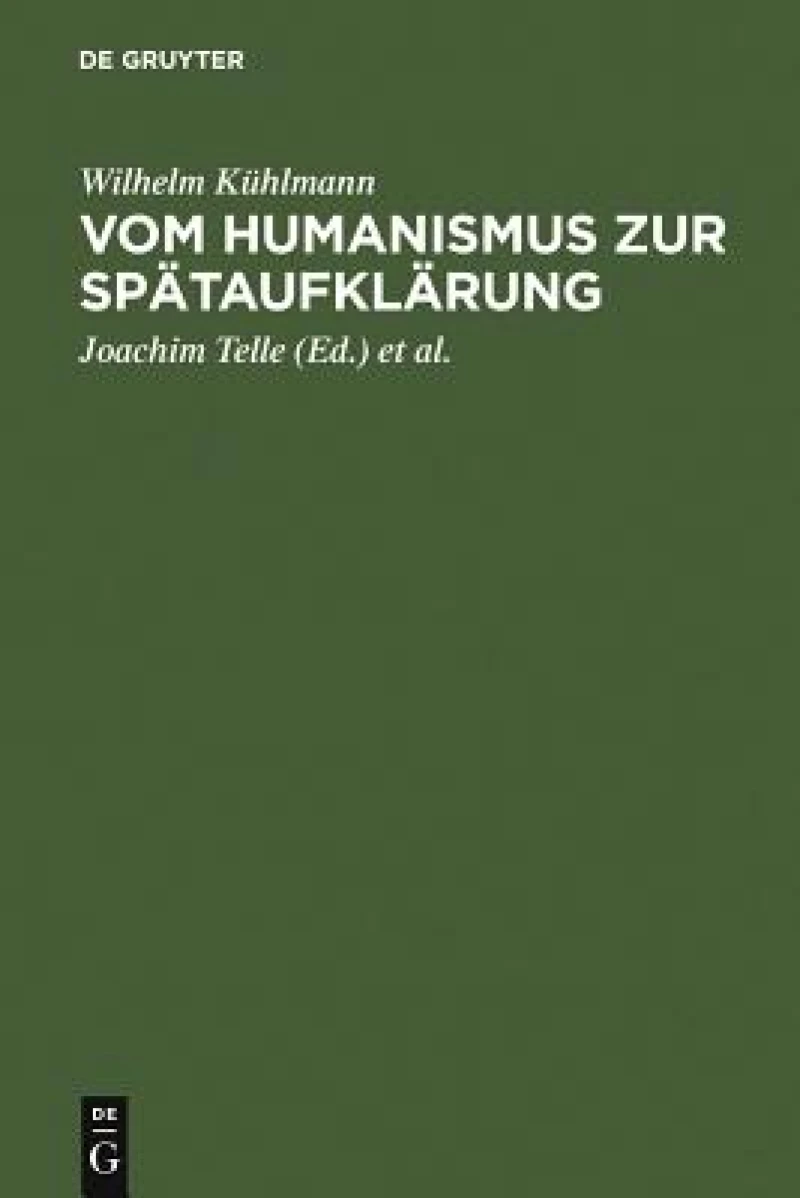 Vom Humanismus zur Spätaufklärung