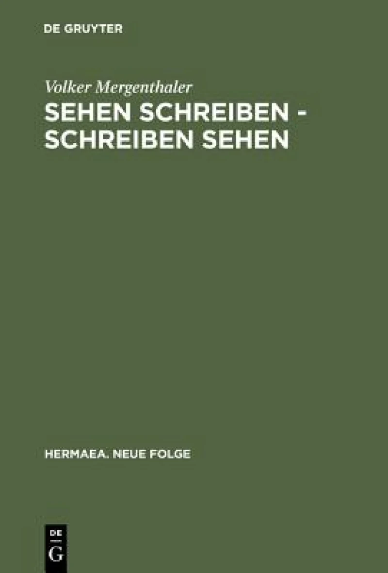 Sehen schreiben - Schreiben sehen