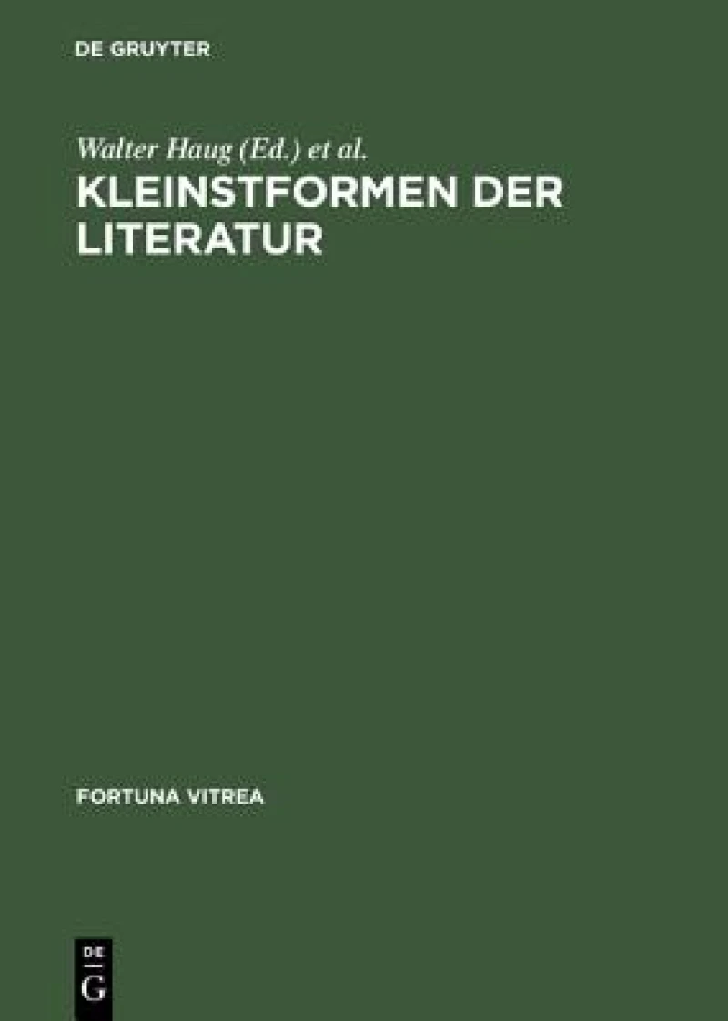 Kleinstformen Der Literatur