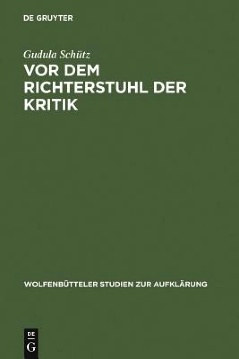 Vor dem Richterstuhl der Kritik