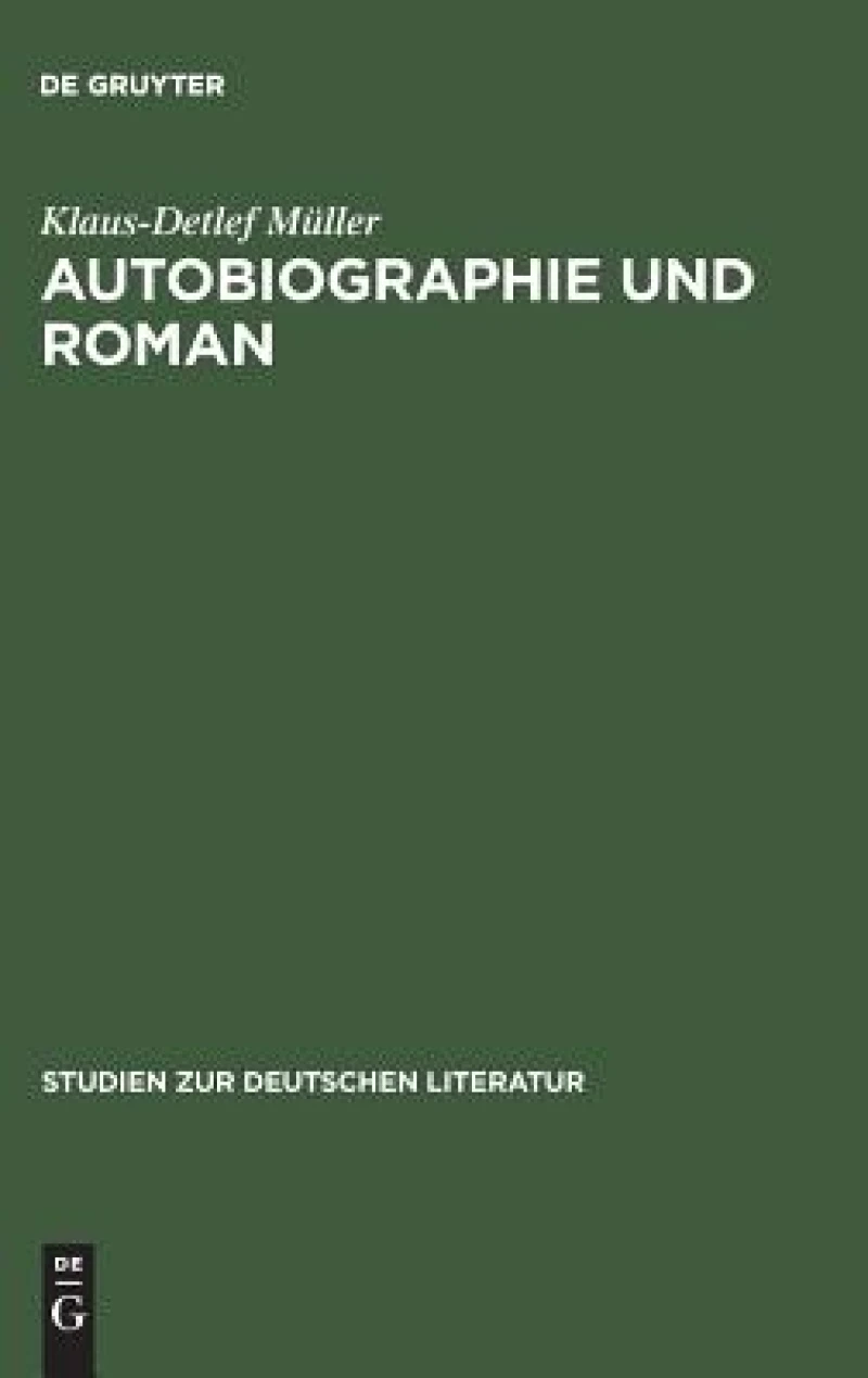 Autobiographie Und Roman