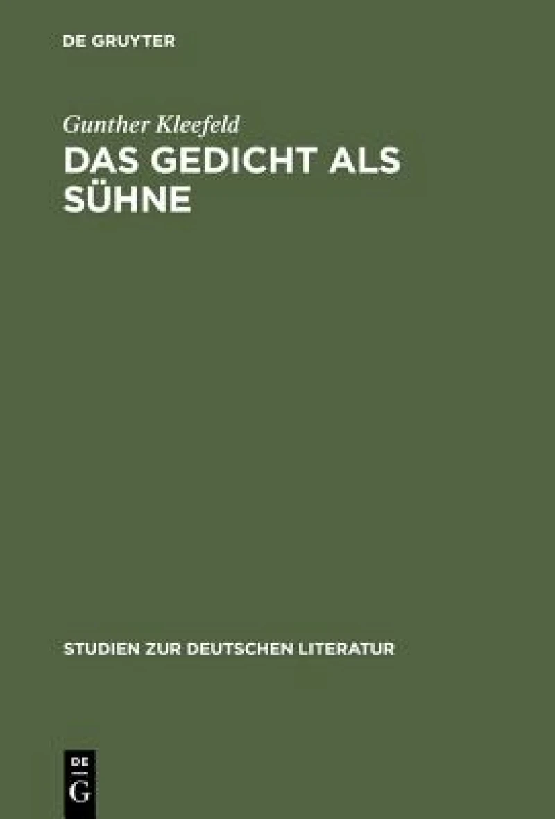 Gedicht als Sühne