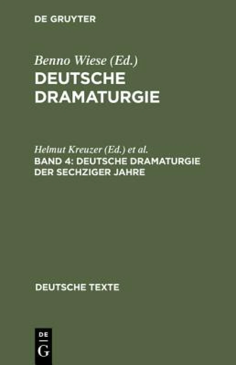 Deutsche Dramaturgie Der Sechziger Jahre