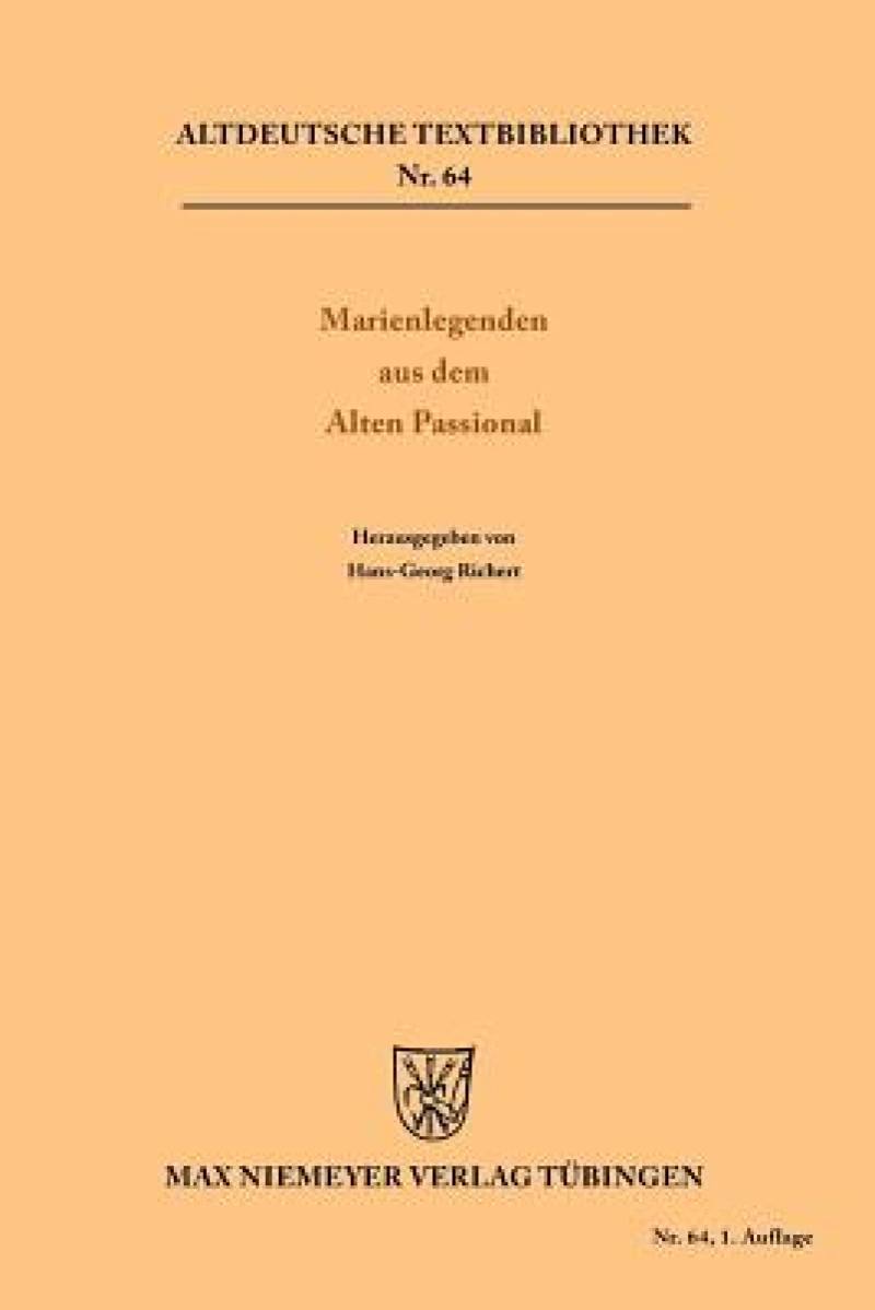 Marienlegenden Aus Dem Alten Passional