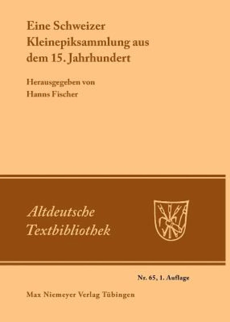 Schweizer Kleinepiksammlung aus dem 15.Jahrhundert