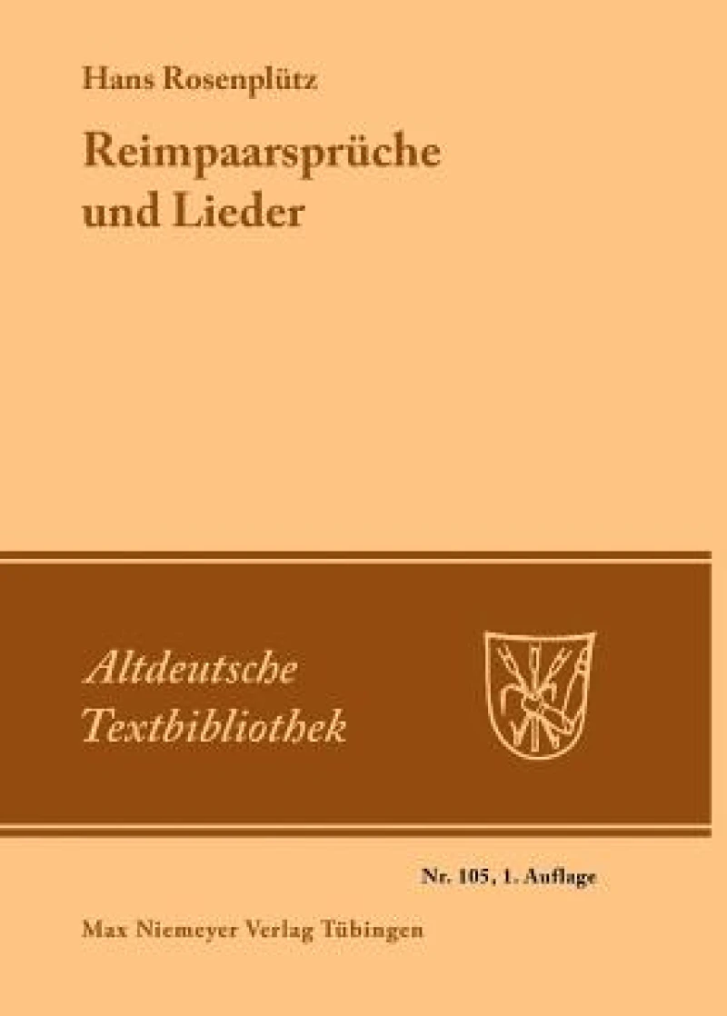 Reimpaarsprüche Und Lieder