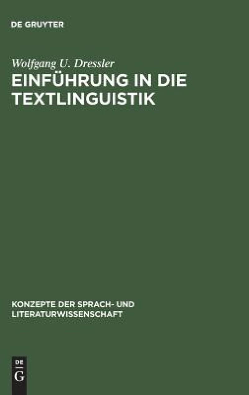 Einführung in Die Textlinguistik