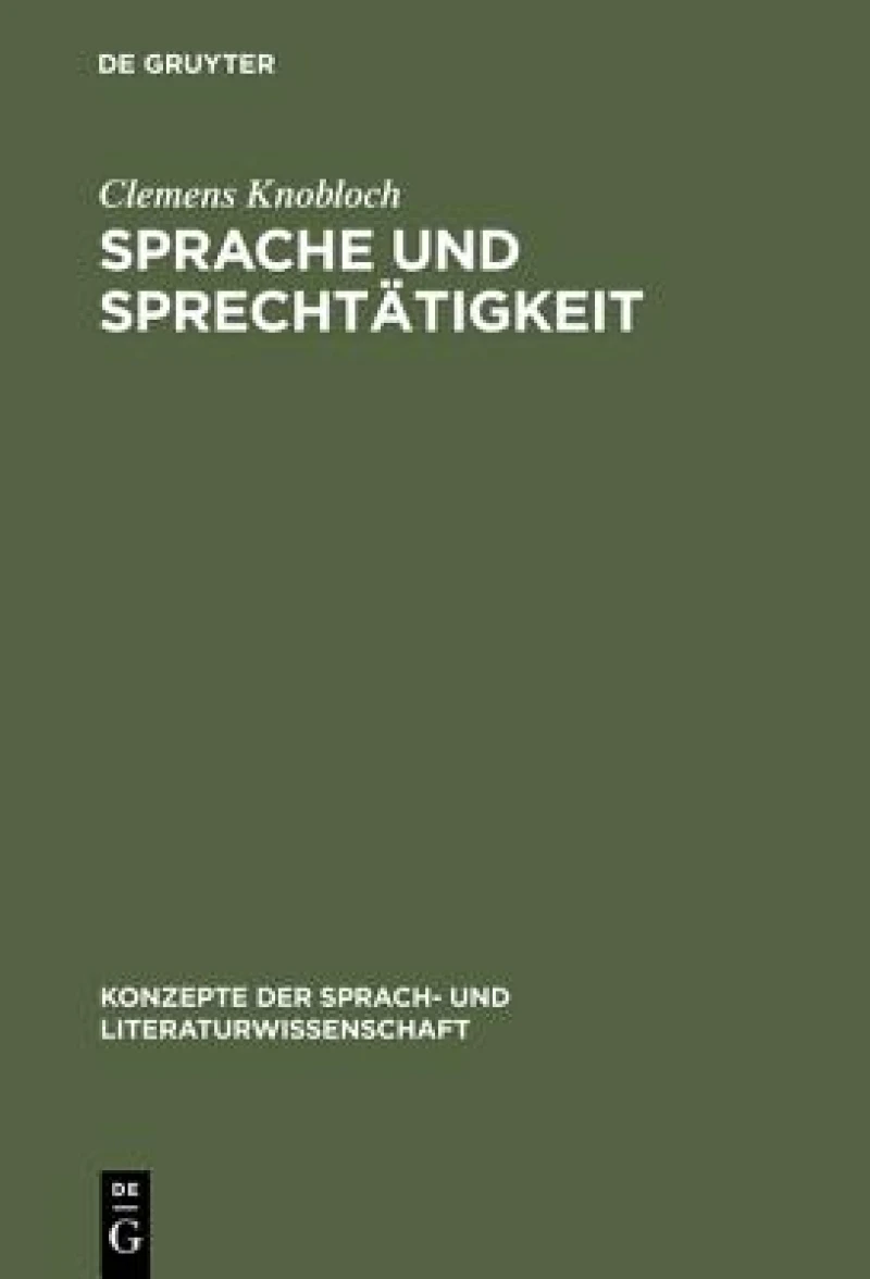 Sprache Und Sprechtatigkeit