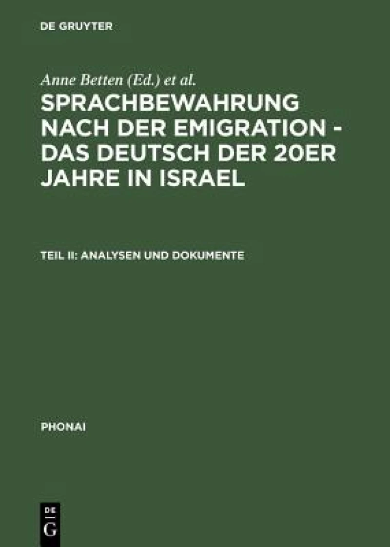 Analysen Und Dokumente