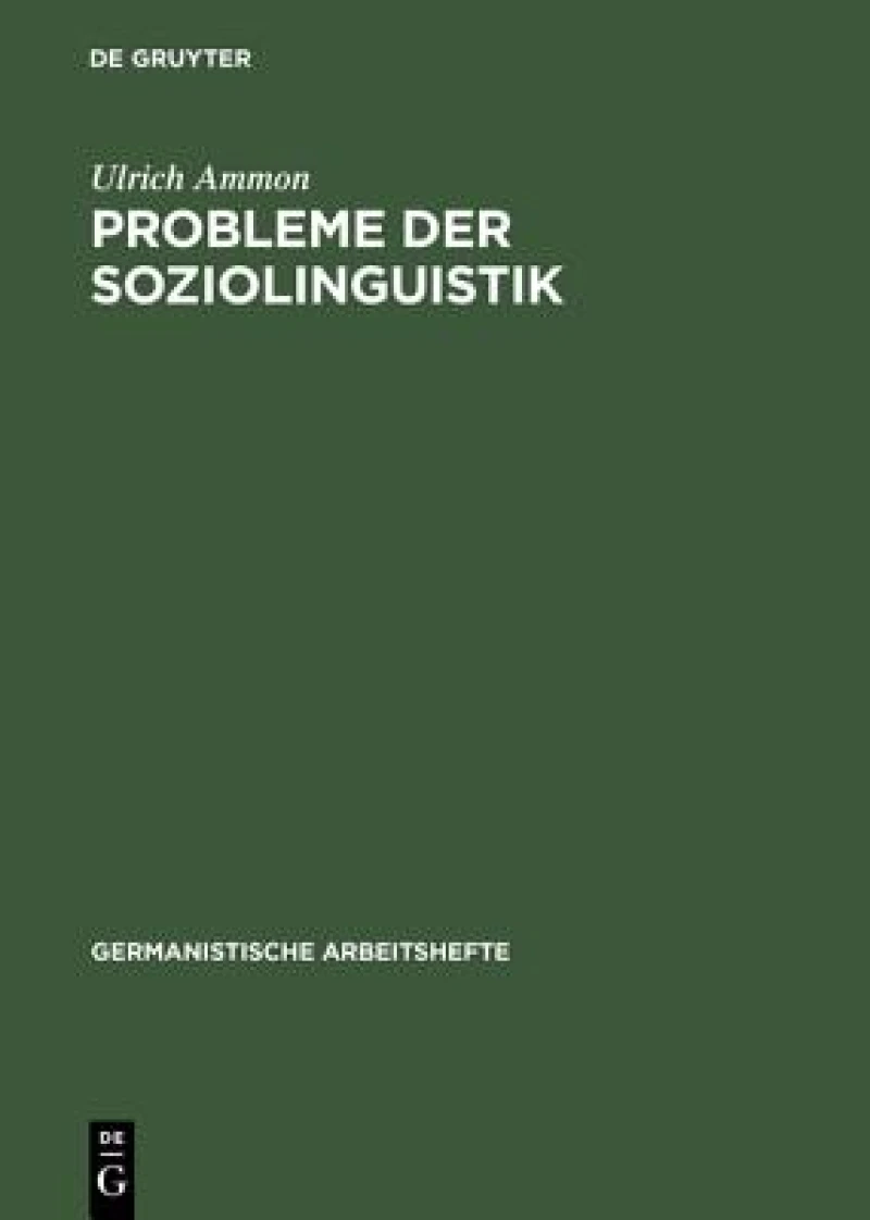 Probleme Der Soziolinguistik