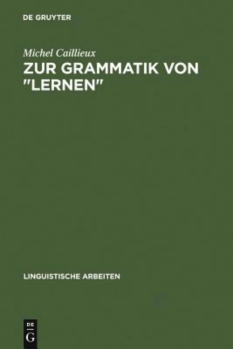 Zur Grammatik von "lernen"