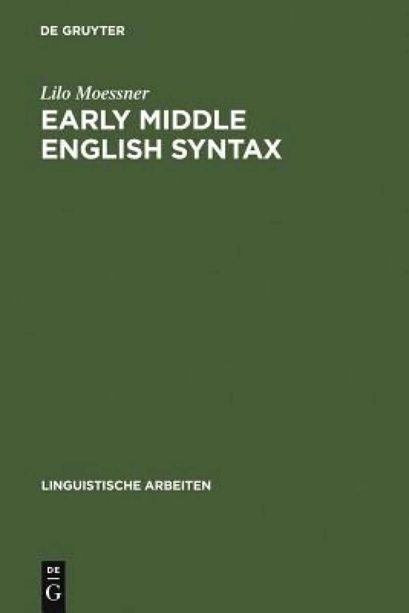 Early Middle English Syntax