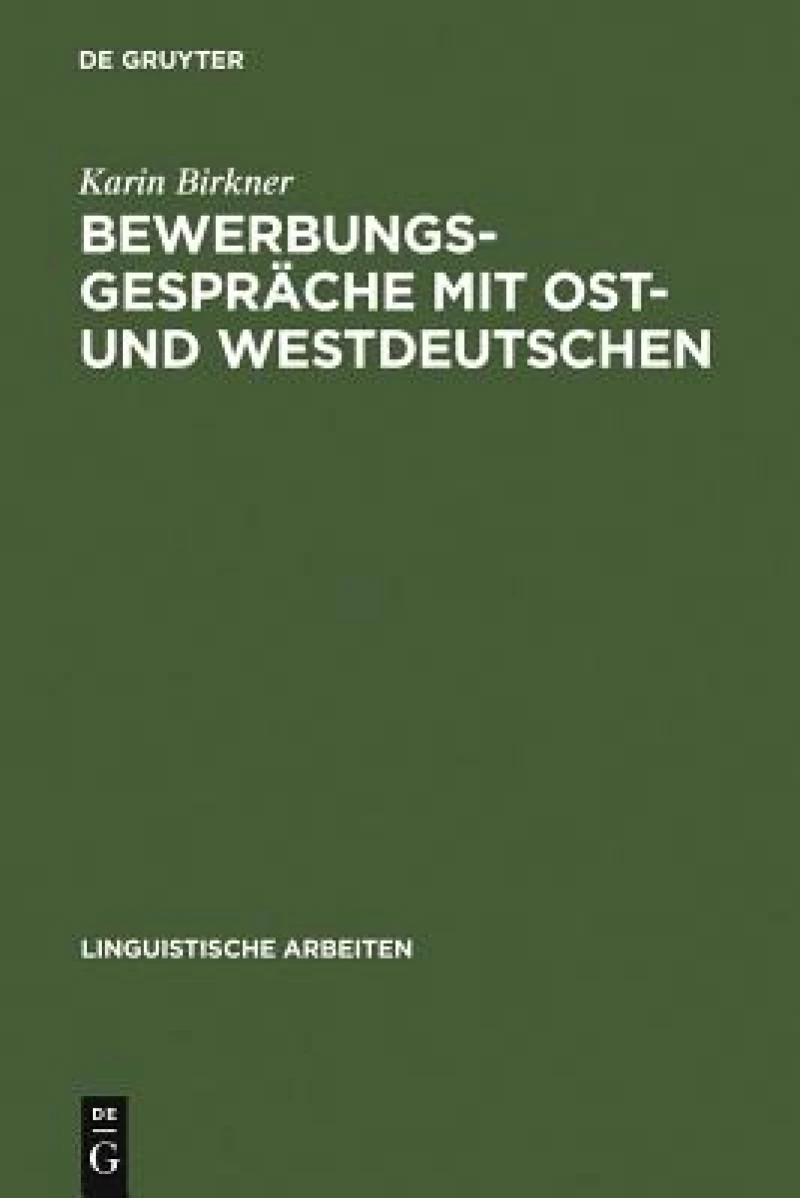 Bewerbungsgespräche Mit Ost- Und Westdeutschen