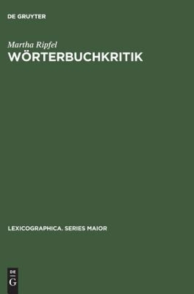 Wörterbuchkritik