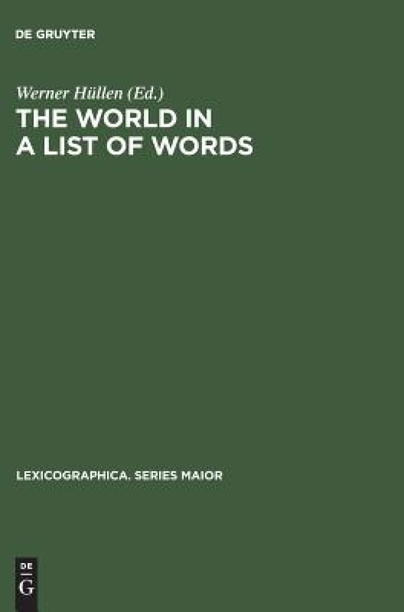 The world in a list of words