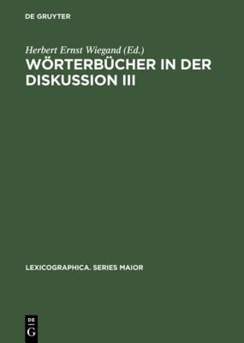 Wörterbücher in Der Diskussion III