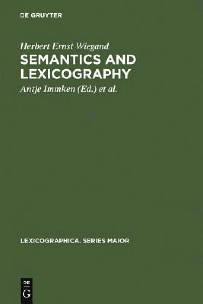 Semantics and Lexicography