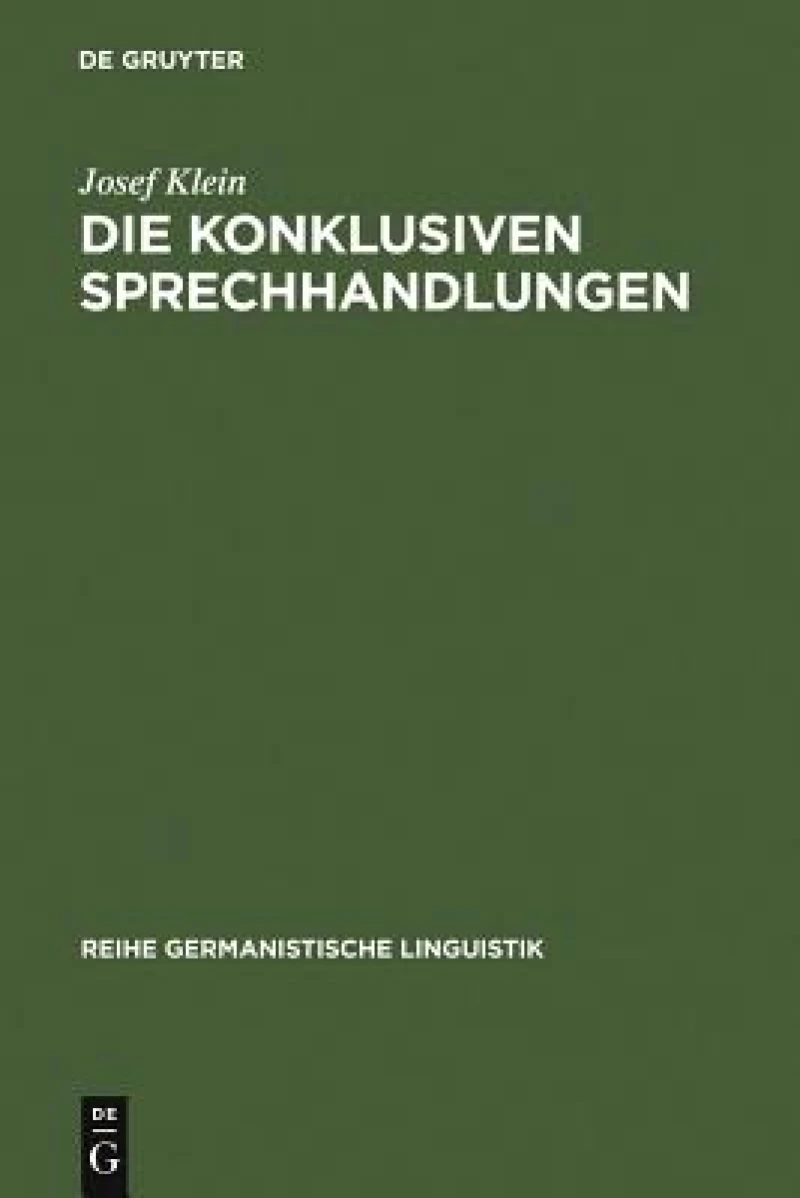 konklusiven Sprechhandlungen