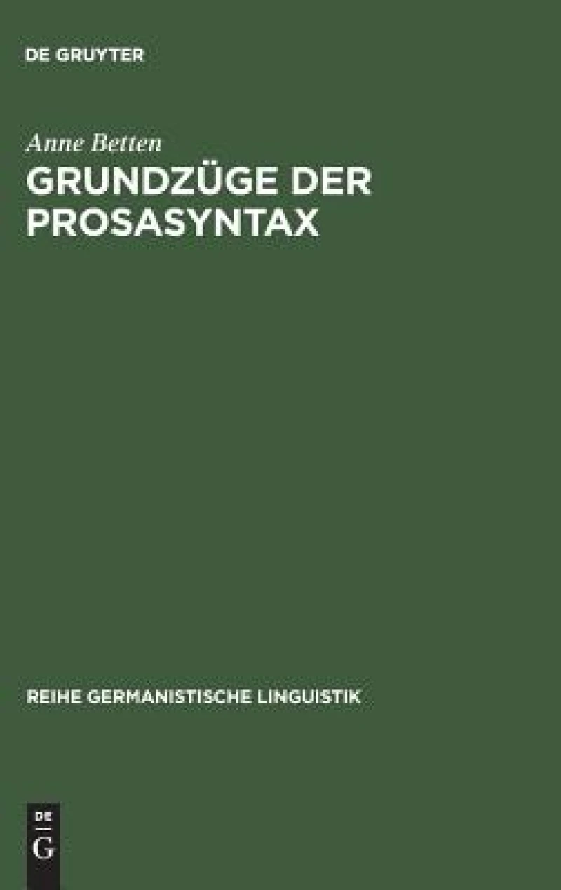 Grundzüge Der Prosasyntax