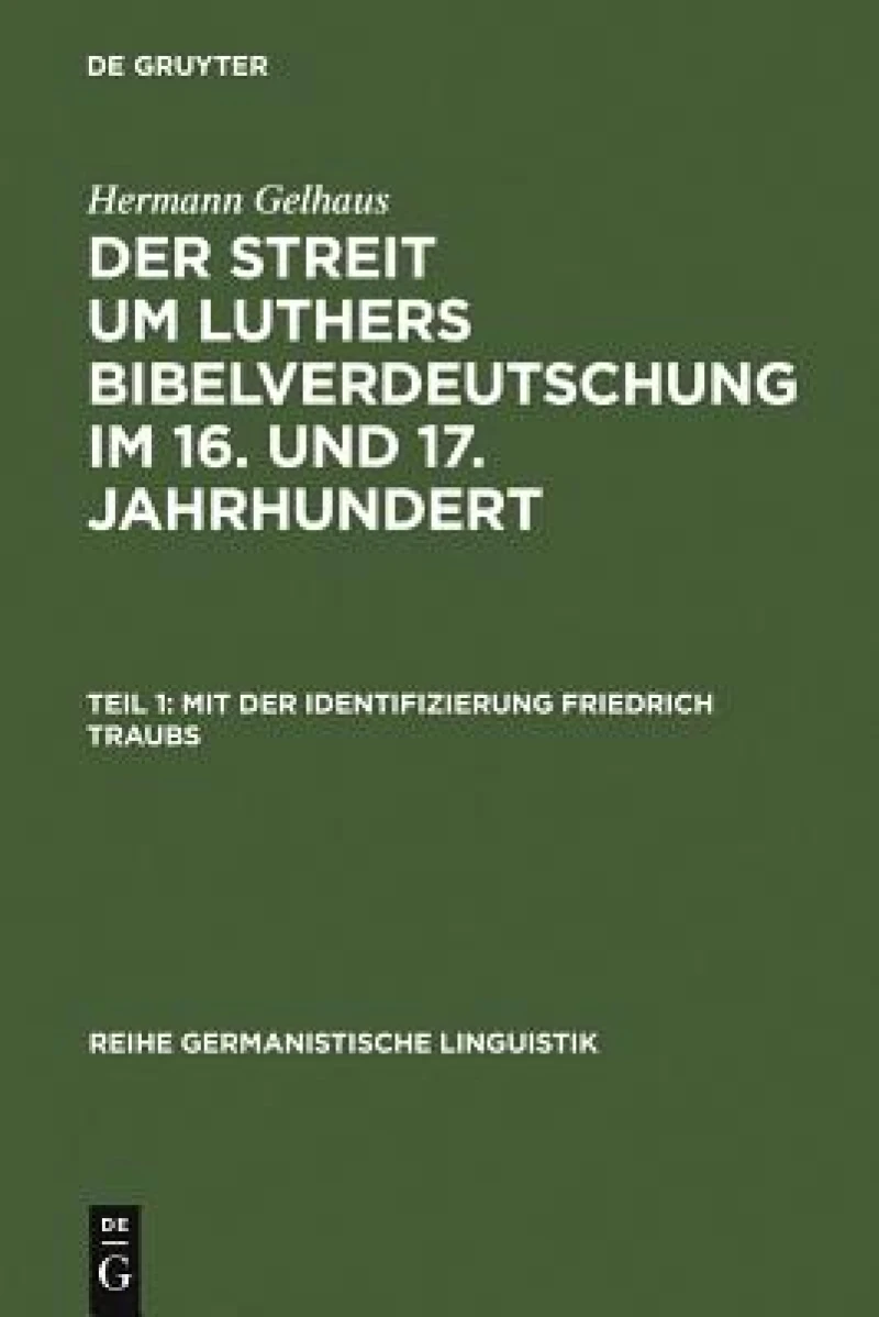 Mit Der Identifizierung Friedrich Traubs