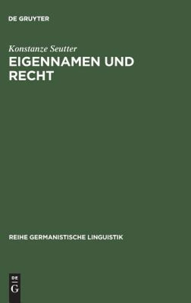 Eigennamen Und Recht