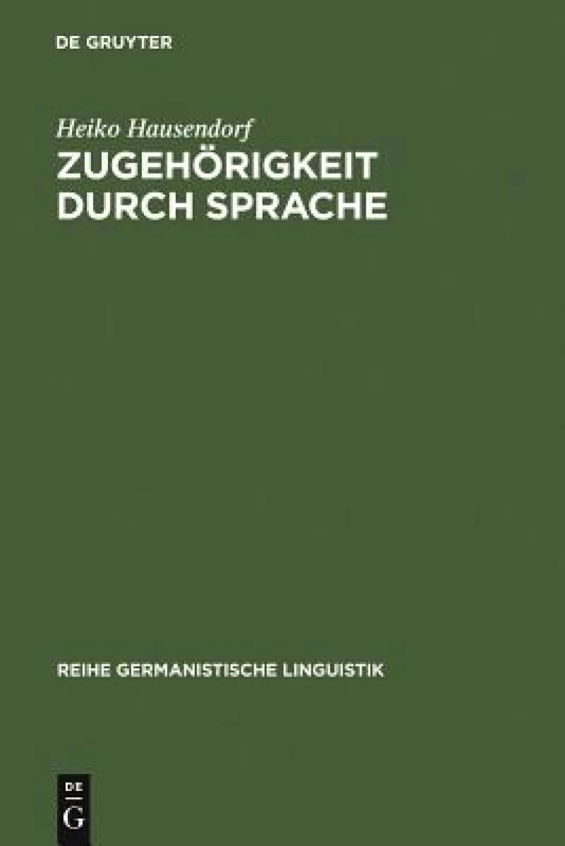 Zugehörigkeit Durch Sprache