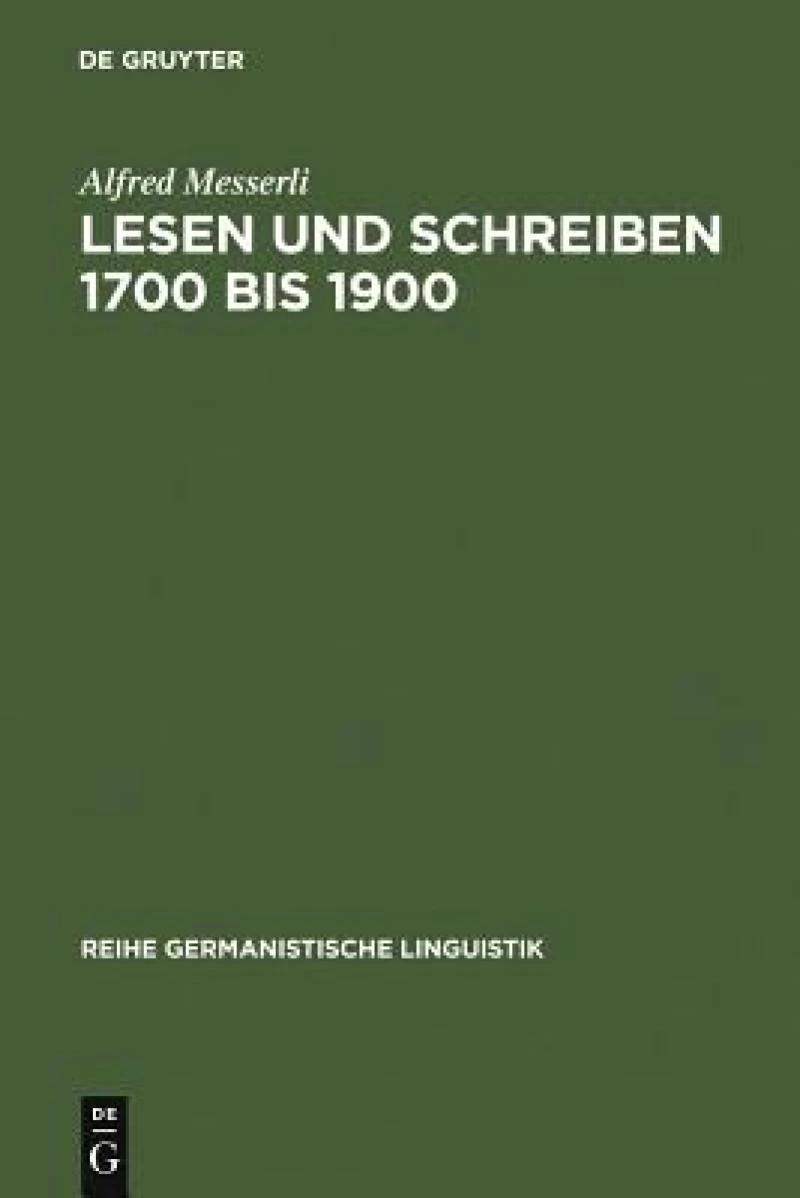 Lesen Und Schreiben 1700 Bis 1900