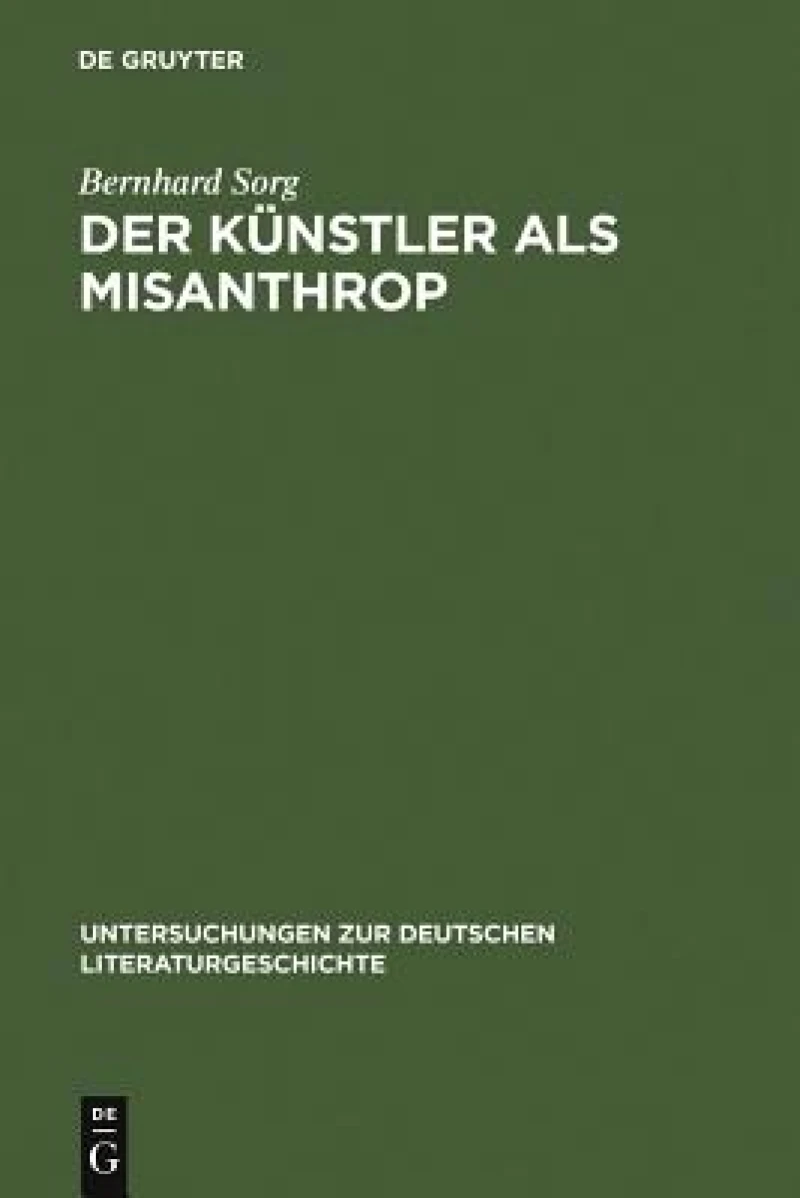 Künstler als Misanthrop