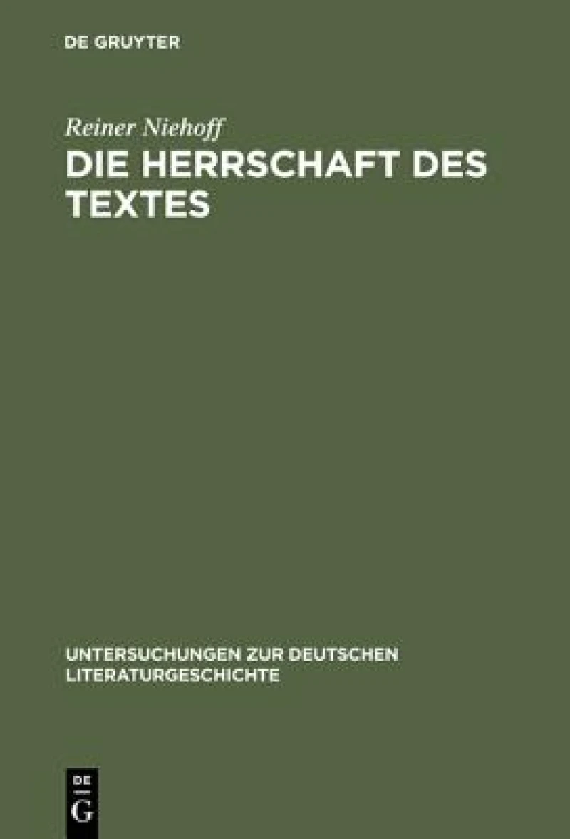 Herrschaft des Textes