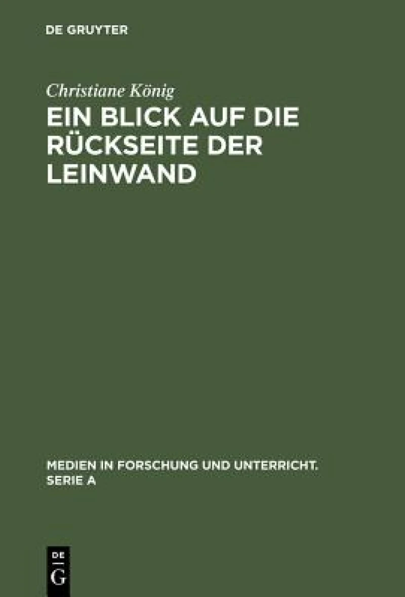 Blick auf die Rückseite der Leinwand