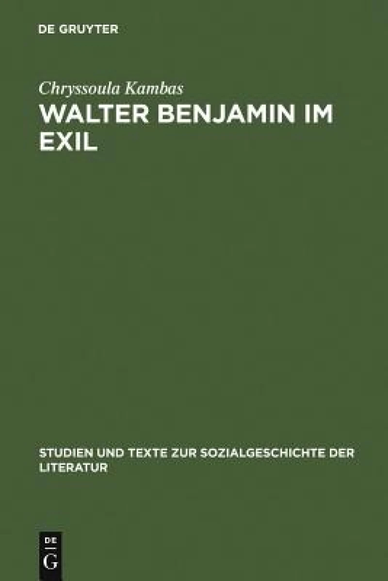 Walter Benjamin im Exil