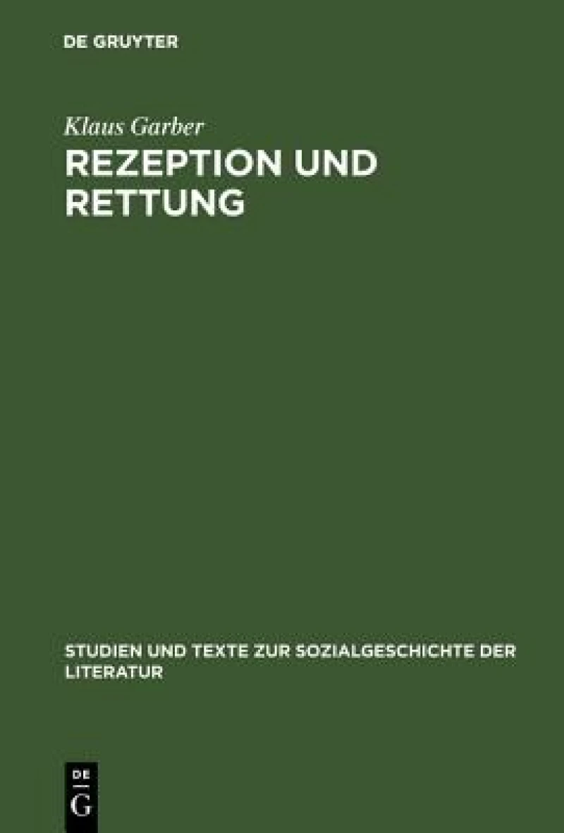 Rezeption Und Rettung