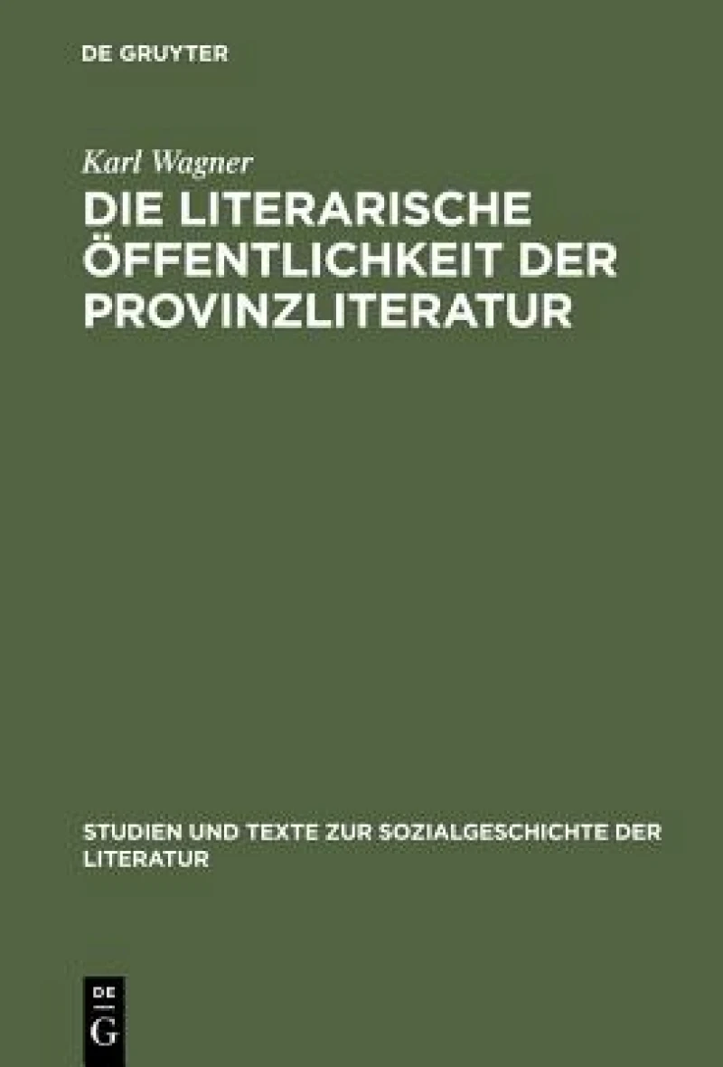 literarische Öffentlichkeit der Provinzliteratur