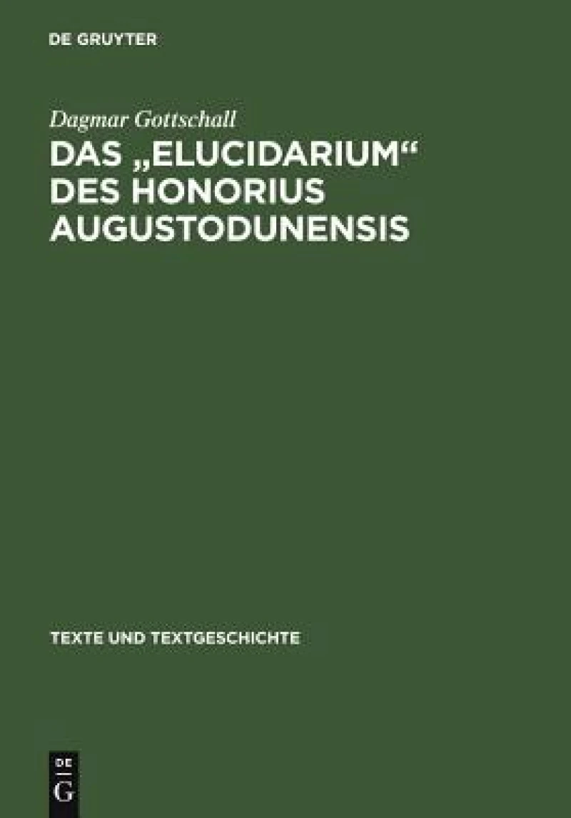 " Elucidarium " des Honorius Augustodunensis