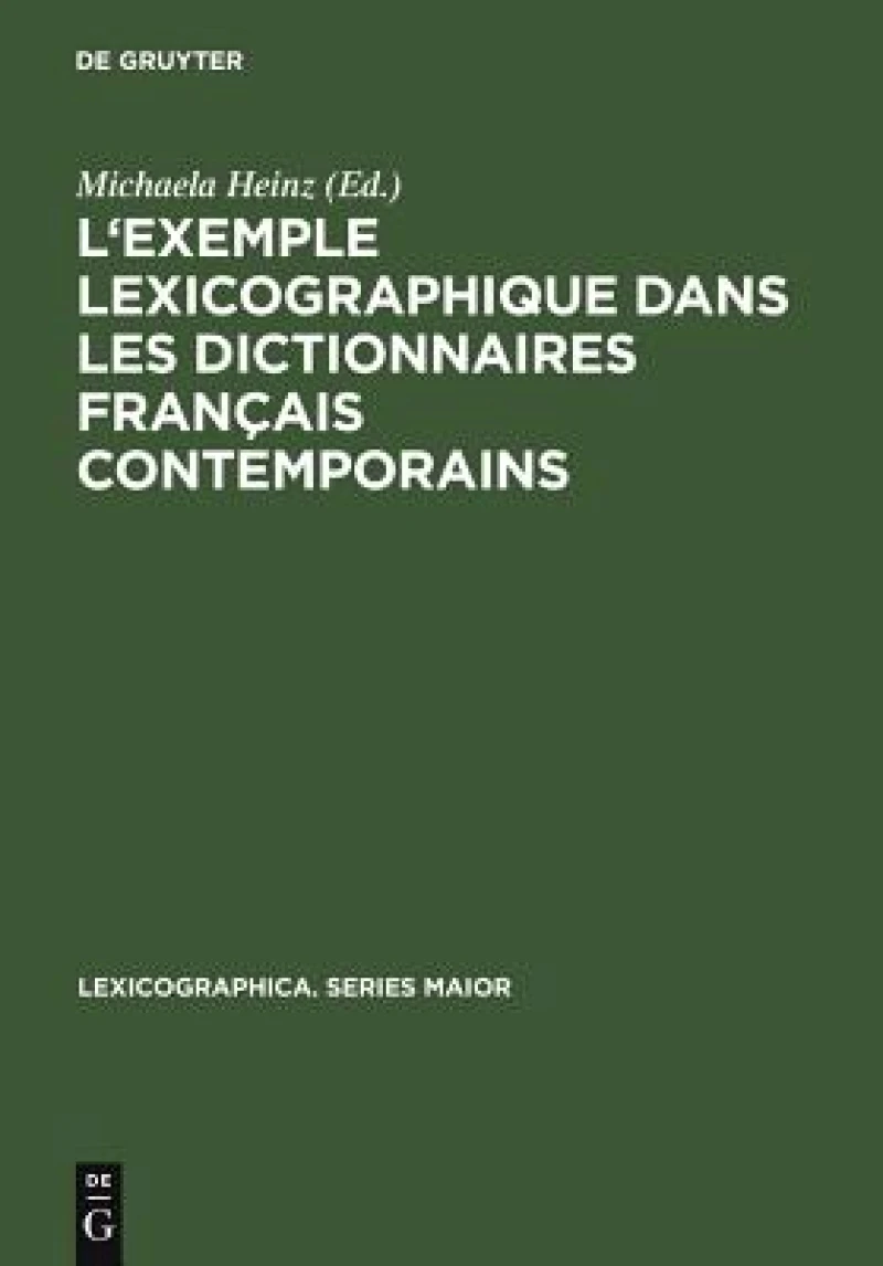 L''exemple lexicographique dans les dictionnaires français contemporains