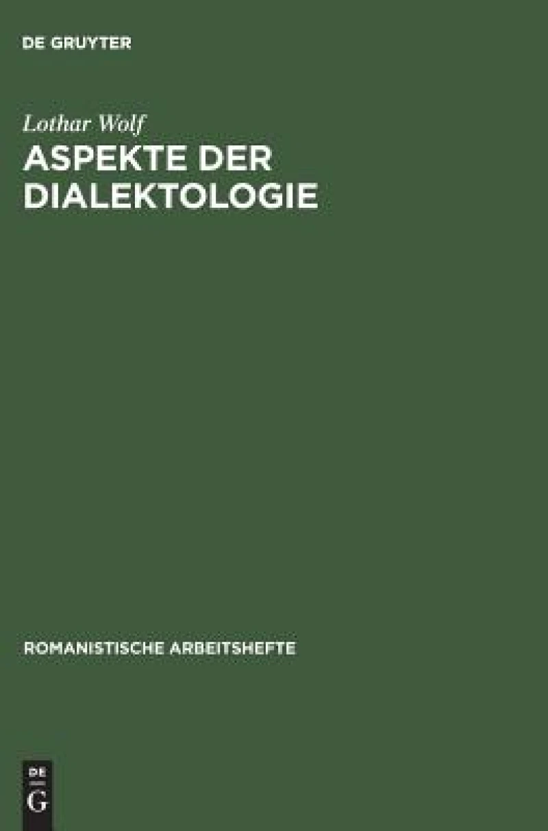 Aspekte Der Dialektologie