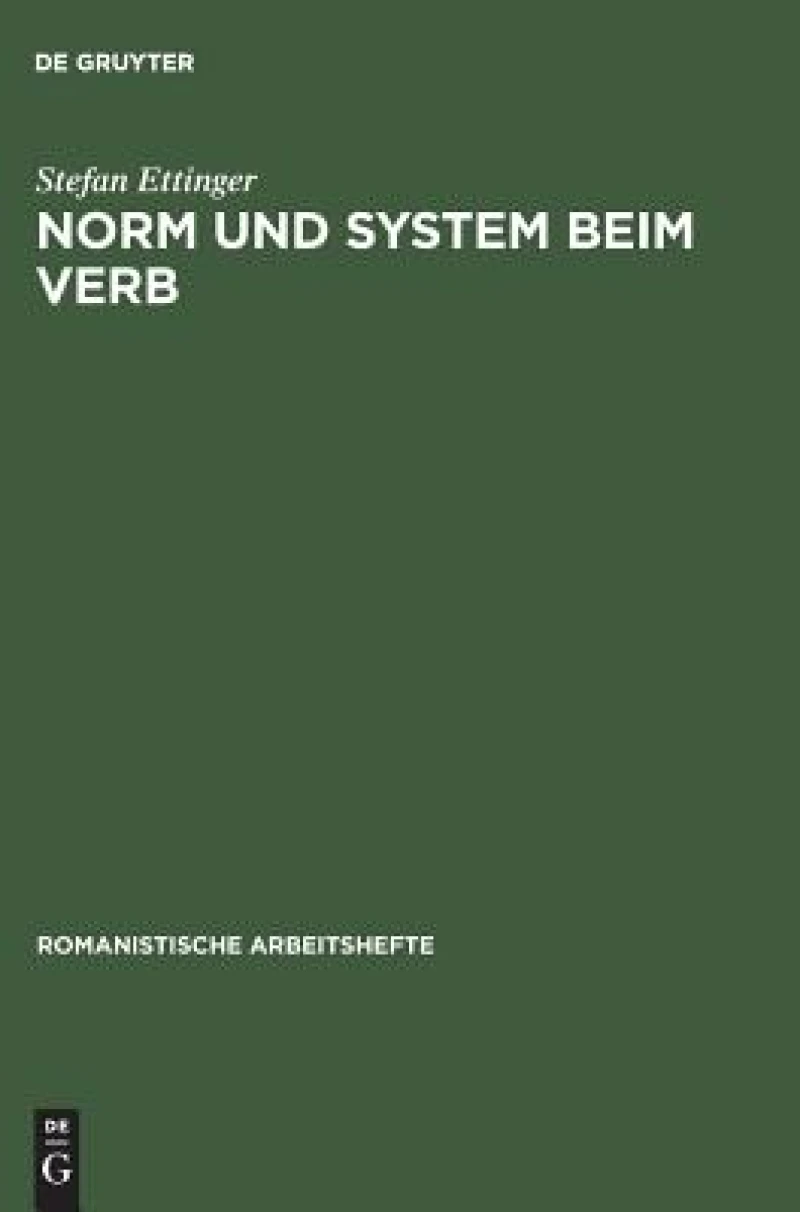 Norm Und System Beim Verb