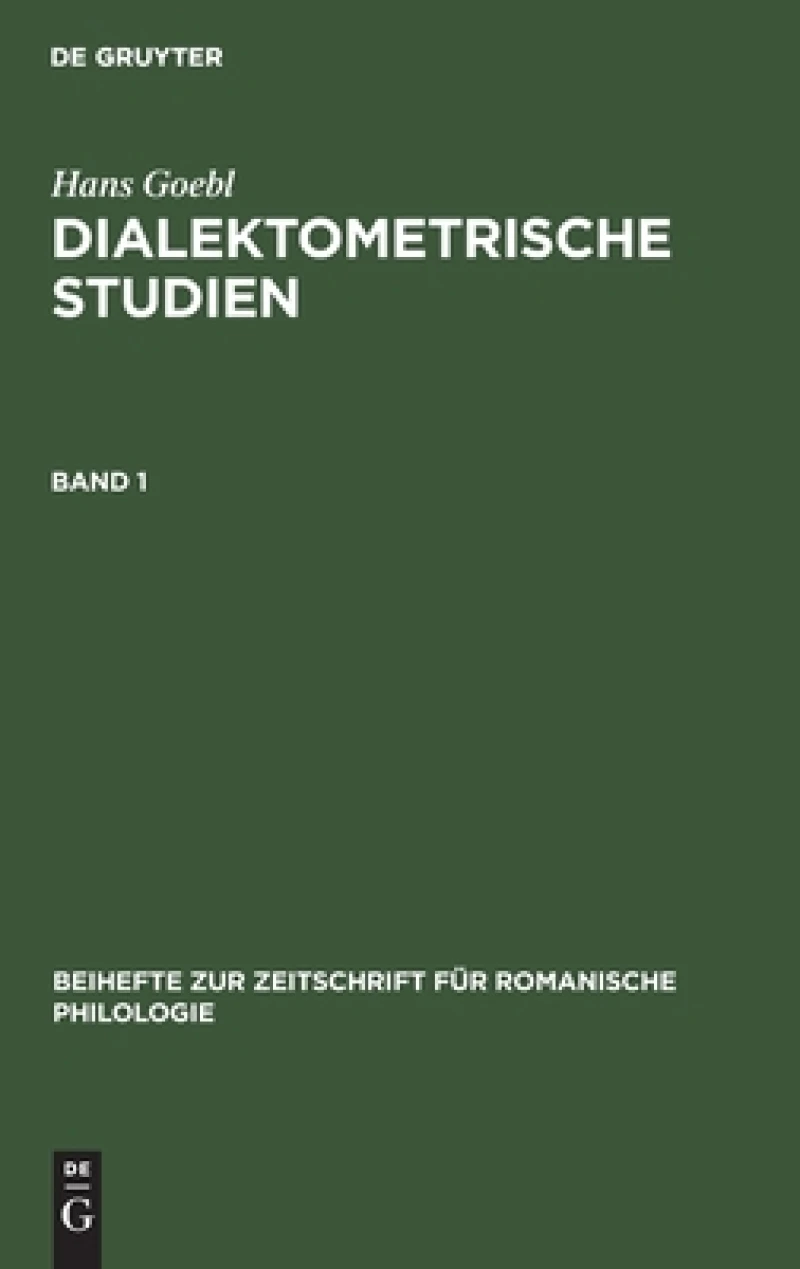 Dialektometrische Studien. Band 1