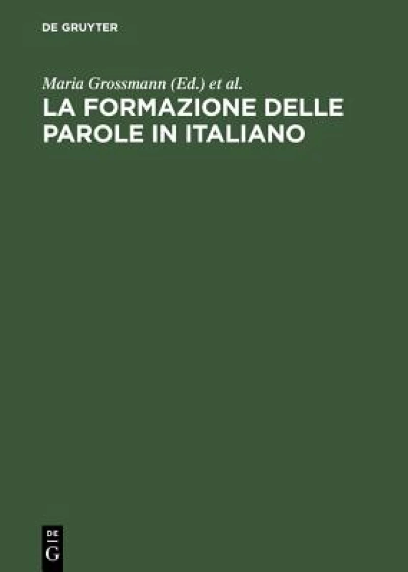 formazione delle parole in italiano